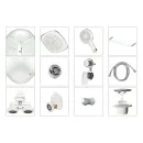 Душевая кабина Domani-Spa Delight Slim 99 низкий поддон 90х90х218 см матовые стекла_6