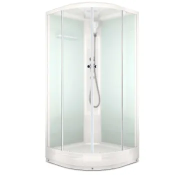 Изображение товара Душевая кабина Domani-Spa Delight Slim 99 90х90х218 см акриловая с гидромассажем и радиоприемником Изображение товара Душевая кабина Domani-Spa Delight Slim 99 90х90х218 см акриловая с гидромассажем и радиоприемником
