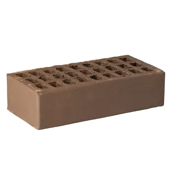 Изображение товара Кирпич облицовочный одинарный пустотелый М125-175 шоколад Ревдинский КЗ Изображение товара Кирпич облицовочный одинарный пустотелый М125-175 шоколад Ревдинский КЗ