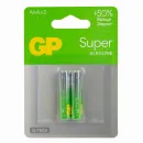 Батарейка алкалиновая GP Super Alkaline 24А ААA - 2 шт на блистере_1