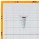 Саморез с прессшайбой шило 4,2х32 мм красное вино (RAL 3005) Yoko_4