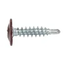 Саморез с прессшайбой сверло 4,2х19мм красное вино (RAL 3005) Yoko_2