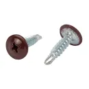 Саморез с прессшайбой сверло 4,2х19мм красное вино (RAL 3005) Yoko_3