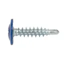 Саморез с прессшайбой сверло 4,2х19мм пепси (RAL 5002) Yoko_2