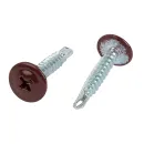 Саморез с прессшайбой сверло 4,2х25мм красное вино (RAL 3005) Yoko_3