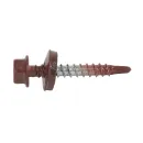 Саморез кровельный 4,8х35мм красное вино (RAL 3005) 250шт Yoko_2