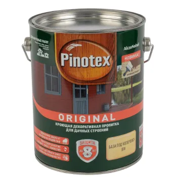 Изображение товара Декоративно-защитное средство для дерева Pinotex Original белое 2,7л полуматое Изображение товара Декоративно-защитное средство для дерева Pinotex Original белое 2,7л полуматое