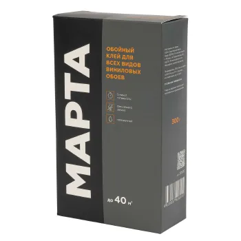 Изображение товара Клей обойный Marta для виниловых обоев 300 г - надежное покрытие Изображение товара Клей обойный Marta для виниловых обоев 300 г - надежное покрытие