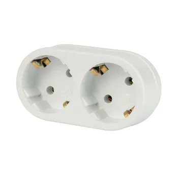 Изображение товара Двойник с заземлением 16А от бренда Фотон - безопасное подключение Изображение товара Двойник с заземлением 16А от бренда Фотон - безопасное подключение