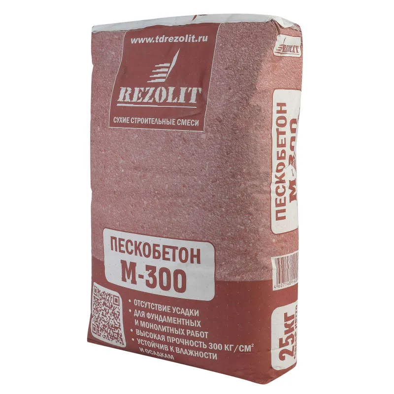 Пескобетон Rezolit М-300, 25 кг_1