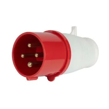 Изображение товара Переносная силовая вилка EKF 014 3Р+РЕ 16А 380В IP44 красная Изображение товара Переносная силовая вилка EKF 014 3Р+РЕ 16А 380В IP44 красная