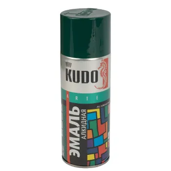 Изображение товара Эмаль аэрозольная Kudo темно-зеленая RAL 6016 глянцевая 0.52 л Изображение товара Эмаль аэрозольная Kudo темно-зеленая RAL 6016 глянцевая 0.52 л