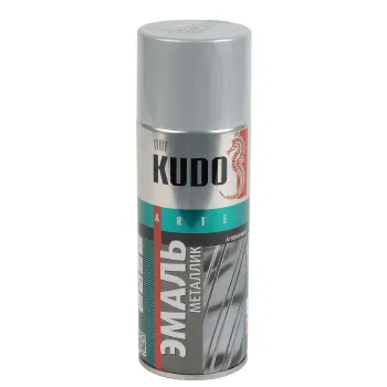 Изображение товара Эмаль аэрозольная Kudo алюминий 520 мл для металла и дерева Изображение товара Эмаль аэрозольная Kudo алюминий 520 мл для металла и дерева