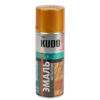 Изображение товара Эмаль аэрозольная Kudo золото 0,52 л для металла и дерева Изображение товара Эмаль аэрозольная Kudo золото 0,52 л для металла и дерева