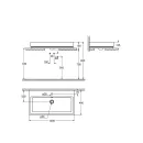 Раковина Grohe Cube Ceramic 100 см 3947500H_2