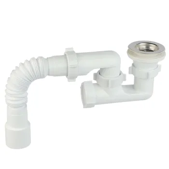 Изображение товара Сифон для душевого поддона Орио регулируемый 1 1/2 с гофрой 40/50 Изображение товара Сифон для душевого поддона Орио регулируемый 1 1/2 с гофрой 40/50