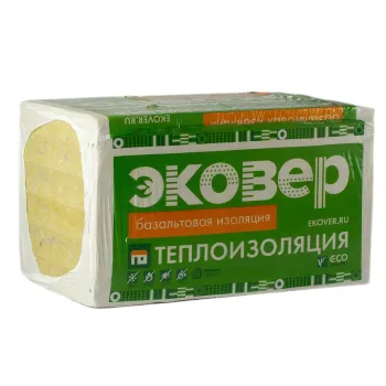 Изображение товара Утеплитель из каменной ваты Эковер Стандарт 3,6м² 50кг/м³ 100мм Изображение товара Утеплитель из каменной ваты Эковер Стандарт 3,6м² 50кг/м³ 100мм