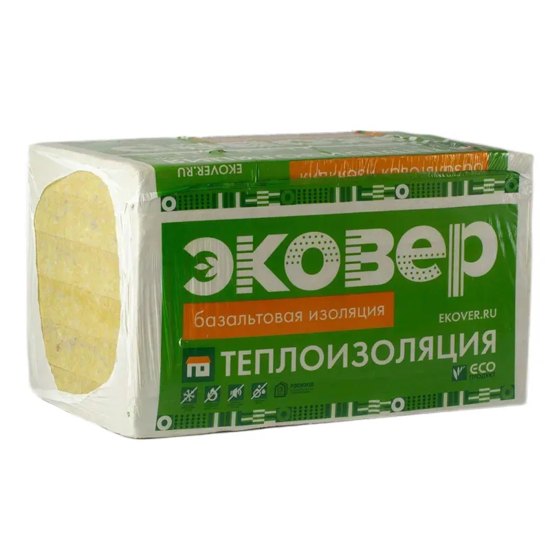 Утеплитель 1000x600x100мм Эковер Стандарт 50кг/м³ 3,6м²_1