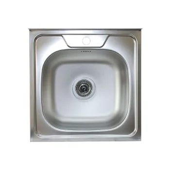 Изображение товара Накладная кухонная мойка из нержавеющей стали Владикс V-406 500х500 мм Изображение товара Накладная кухонная мойка из нержавеющей стали Владикс V-406 500х500 мм