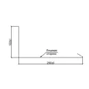 Планка примыкания нижняя 122х250х2000мм 0,45мм_3