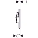 Клавиша смыва Geberit Sigma 80 (116.090.SM.1) сенсорное_4