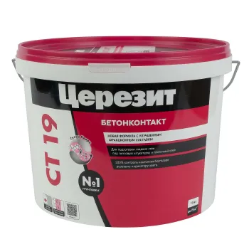 Изображение товара Грунтовка Церезит СТ 19 бетонконтакт 15 кг для внутренних и наружных работ Изображение товара Грунтовка Церезит СТ 19 бетонконтакт 15 кг для внутренних и наружных работ