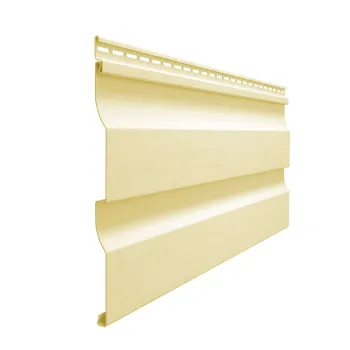 Изображение товара Сайдинг ПВХ Docke Premium Корабельный Брус D4,5D желтый 3600х266 мм Изображение товара Сайдинг ПВХ Docke Premium Корабельный Брус D4,5D желтый 3600х266 мм