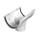 Воронка желоба 125/82мм Технониколь ТН белая_1