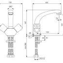 Смеситель для раковины Vidima Практик BA226AA литой излив_2