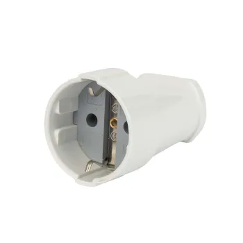 Изображение товара Розетка штепсельная с заземлением белая 16А 220В Lezard Изображение товара Розетка штепсельная с заземлением белая 16А 220В Lezard