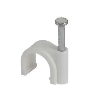 Изображение товара Скоба круглая пластиковая для крепления кабеля 6мм 50шт ЭРА Изображение товара Скоба круглая пластиковая для крепления кабеля 6мм 50шт ЭРА