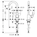 Смеситель для кухни Hansgrohe Logis 71835000_2