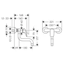 Смеситель для кухни Hansgrohe Logis 71836000 настенный_2