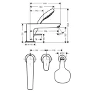 Смеситель Hansgrohe Talis E 71731000 на борт ванны_2