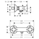 Смеситель для душа Hansgrohe Logis 71260000_2