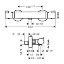 Термостат для душа Hansgrohe Ecostat Comfort 13116000_2