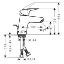 Смеситель для раковины Hansgrohe Logis 71070000_2