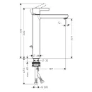 Смеситель для раковины Hansgrohe Metris S 31022000_2