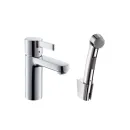 Смеситель для раковины Hansgrohe Metris S 31160000 с гигиеническим душем_1