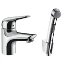 Смеситель для раковины Hansgrohe Novus 71144000 с гигиеническим душем_1
