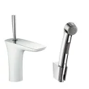 Смеситель для раковины Hansgrohe PuraVida 15275400 с гигиеническим душем_1