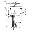 Смеситель для раковины Hansgrohe Talis E 71700000_2