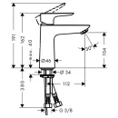 Смеситель для раковины Hansgrohe Talis E 71712000_2