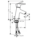 Смеситель для раковины Hansgrohe Тalis S New 72010000_2