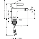 Смеситель для биде Hansgrohe Metris S 31261000_2