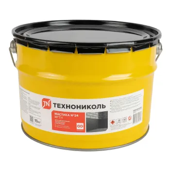 Изображение товара Гидроизоляционная мастика ТЕХНОНИКОЛЬ №24 МГТН 10 кг для фундамента и зданий Изображение товара Гидроизоляционная мастика ТЕХНОНИКОЛЬ №24 МГТН 10 кг для фундамента и зданий
