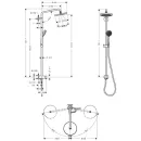 Душевая система Hansgrohe Croma 220 27224000_2