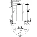 Душевая система Hansgrohe Raindance Select S240 2jet 27129400_2