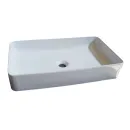 Тумба с раковиной Comforty Империя 80 белая с серой столешницей_2