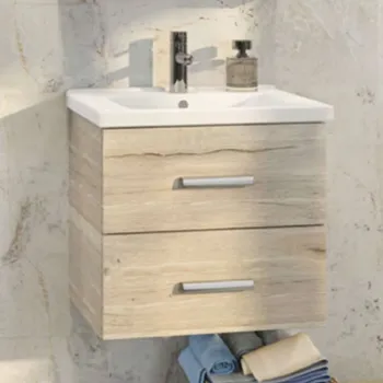 Изображение товара Тумба подвесная Comforty Парма 60 с раковиной Миранда 60 бежевый Изображение товара Тумба подвесная Comforty Парма 60 с раковиной Миранда 60 бежевый